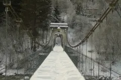 18 – Semonella Maria Giuseppina, San Giorgio: Il ponte di Tigo , dopo una nevicata